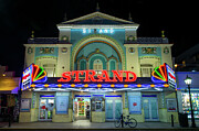 The old Strand Theater at night, Key West Photograph by Delphimages Photo Creations