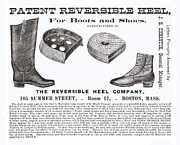 Advertising The Patent Reversible Heel Co. Boston  Art Print Mixed Media by Gary Roberts