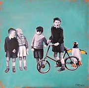 The Penguin Club Painting by Jean Cormier