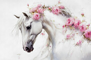 The Pink Rose Mare 2 Painting by Tina LeCour