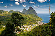 The Pitons Saint Lucia Photograph by John Gilham