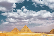 The Pyramids at Giza in Egypt Photograph by Stuart Chard The Pyramids at Giza in Egypt Photograph by Stuart Chard