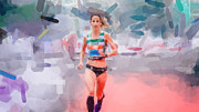 The Racer Painting by Gary Arnold The Racer Painting by Gary Arnold