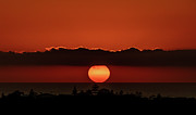 The Red Sun Photograph by Chris Cousins