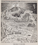 The Road to Success - 1913 Digital Art by Vintage Map