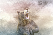 The Roar of the Bear 01 Digital Art by Elisabeth Lucas
