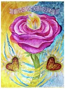 The Rose and Its Thorns Love the Whole Self Painting by Feather Redfox The Rose and Its Thorns Love the Whole Self Painting by Feather Redfox
