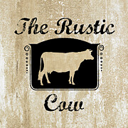 The Rustic Cow Painting by Tina LeCour The Rustic Cow Painting by Tina LeCour
