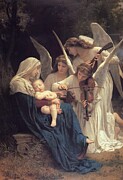 The Song of the Angels 1881 Mixed Media by William-Adolphe Bouguereau