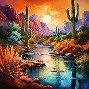 The Southwest-Arizona Digital Art by Stephanie Fischer The Southwest-Arizona Digital Art by Stephanie Fischer