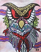 The Spirit Owl Mixed Media by Bradley Boug