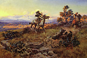 The Stranglers 1920 Painting by Charles Marion Russell