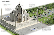 The Taj Mahal Digital Art by Album