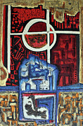 The Target Is I Painting by Michael Nene