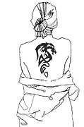 The Tatoo Digital Art by Minimalist Artist