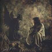 The Temptation in the Wilderness Digital Art by David Miller