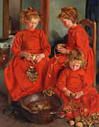The Three Sisters, 1896 Painting by Leon Frederic