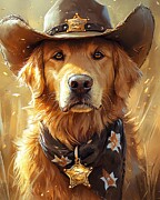 The Western Retriever Digital Art by Ben Tomball