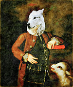 The Wolf and the Lamb Mixed Media by Shelli Fitzpatrick The Wolf and the Lamb Mixed Media by Shelli Fitzpatrick