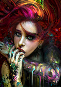 The Wolf Digital Art by Jaimy Mokos