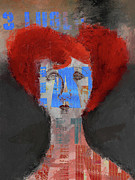 The woman with the red hair Digital Art by Gabi Hampe