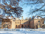 The Wren Building with Snow Photograph by Rachel Morrison