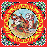 The Year of the Tiger Painting by Tom Dashnyam Otgontugs