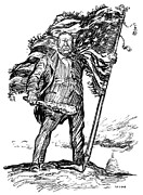 Theodore Roosevelt Drawing by Oscar Edward Cesare