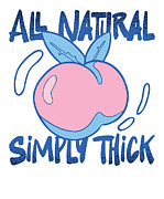 Thick Peach Body Self-love Body Positivity Digital Art by Toms Tee Store
