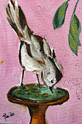 Thirsty Bird Painting by Roxy Rich