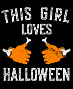 This Girl Loves Halloween Digital Art by Flippin Sweet Gear