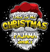 This Is My Christmas Pajama Shirt Xmas Outfit Digital Art by Mister Tee