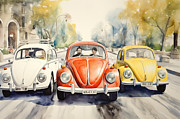 Three Bugs Painting by My Head Cinema