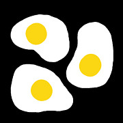 Three Fried Eggs Minimalist Kitchen Art Digital Art by Shelli Fitzpatrick Three Fried Eggs Minimalist Kitchen Art Digital Art by Shelli Fitzpatrick