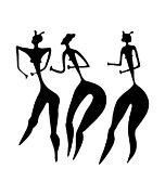 Three Graces Drawing by Michal Boubin