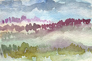 Through The Trees Painting by Linda Woods