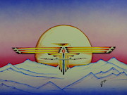 Thunderbird Mixed Media by Kem Himelright Thunderbird Mixed Media by Kem Himelright