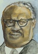 Thurgood Marshall Painting by Saundra Johnson