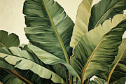Timeless Appeal - Vintage Banana Leaf Painting Painting by Lourry Legarde Timeless Appeal - Vintage Banana Leaf Painting Painting by Lourry Legarde