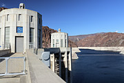 Timeless Towers - Nevada Clock and Intake Marvels at Hoover Dam Photograph by Brigitte Blanchette Thompson Timeless Towers - Nevada Clock and Intake Marvels at Hoover Dam Photograph by Brigitte Blanchette Thompson