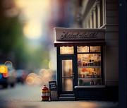 Tiny City Gourmet Foods Mixed Media by Jay Schankman Tiny City Gourmet Foods Mixed Media by Jay Schankman