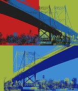 Toledo Bridge Pop Art Digital Art by Dan Sproul