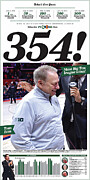 Tom Izzo Big Ten Wins Record Detroit Free Press Commemorative Cover Digital Art by Detroit Free Press