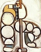  Tommervik Abstract Putter Golf Art Print       Painting by Tommervik