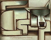 Tommervik Lone Wolf Art Print Painting by Tommervik
