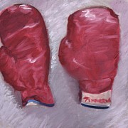 Tommervik Red Boxing Gloves Painting by Tommervik