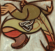 Abstract Vintage Rock Climber Wall Art Print Painting by Tommervik