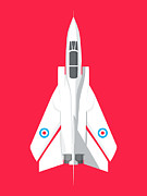 Tornado Swing Wing Jet - Crimson Digital Art by Organic Synthesis