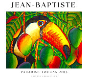 Toucan in mango tree Painting by Daniel Jean-Baptiste