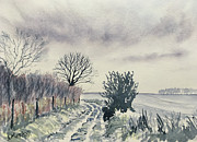 Track from Rudston to Zig Zag Wood Painting by Glenn Marshall Track from Rudston to Zig Zag Wood Painting by Glenn Marshall